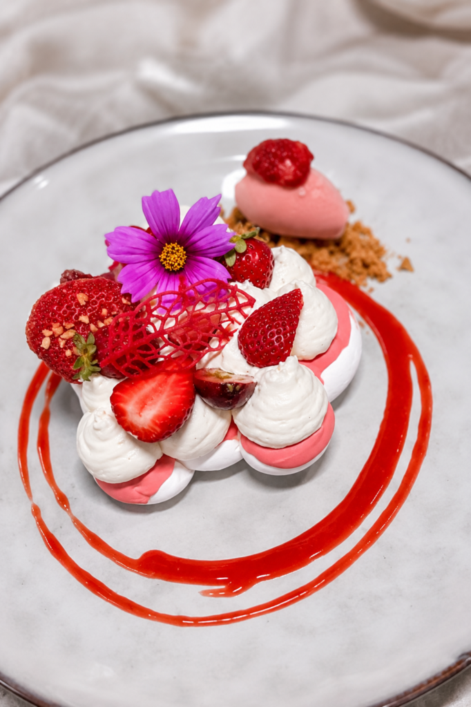Dessert signature du moment de notre cheffe
