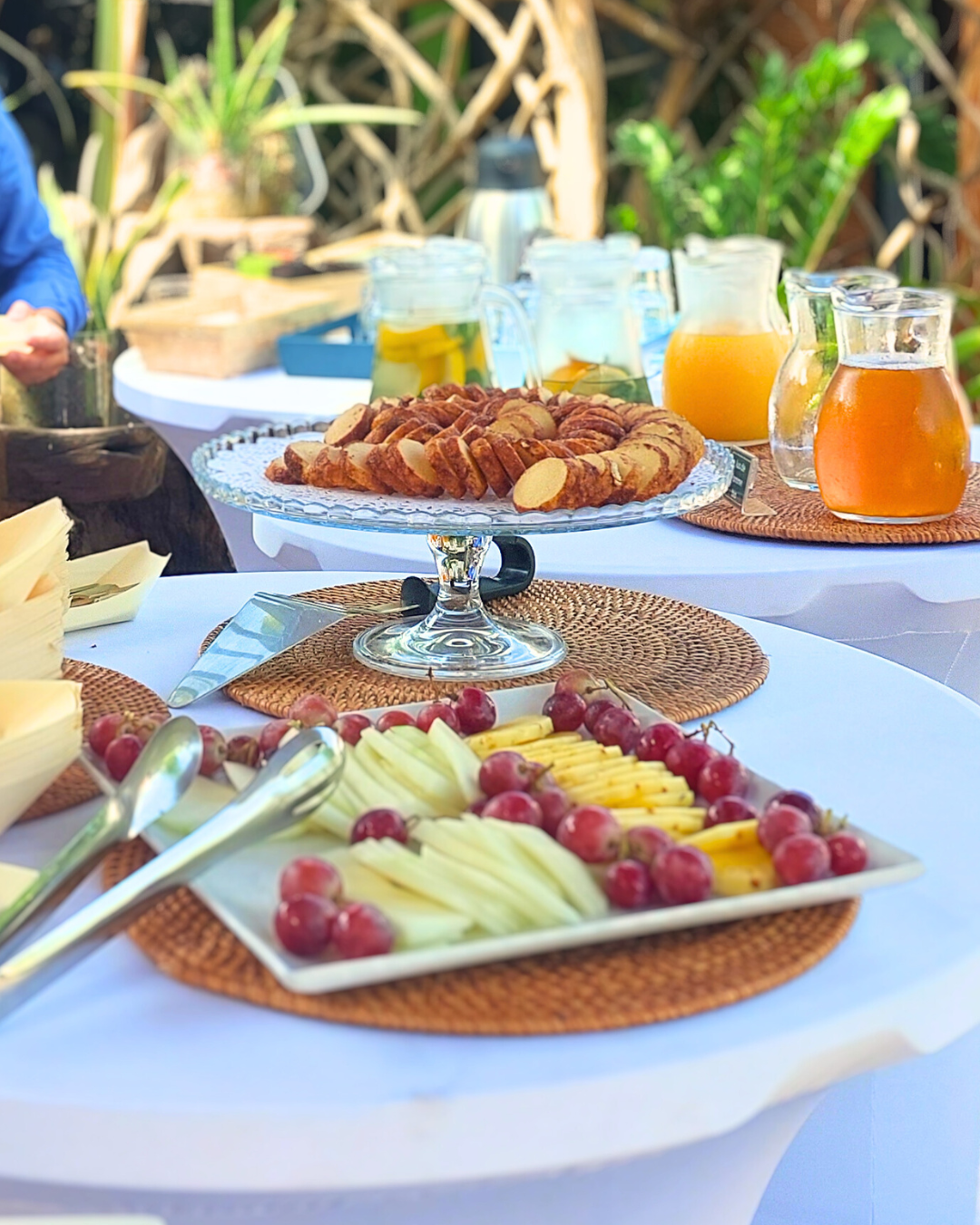 Collation fraîcheur séminaire jardin Vert Tu Oses